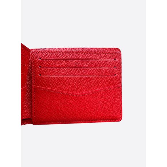 Louis Vuitton Supreme Red & White EPI Wallet - Picture 4 of 4